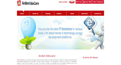 Desktop Screenshot of educare.arden.co.in
