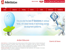 Tablet Screenshot of educare.arden.co.in